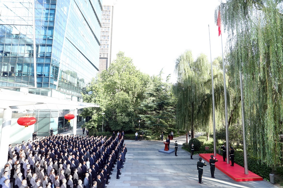 升國旗儀式現(xiàn)場(chǎng)2